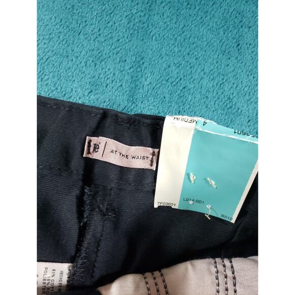Lee Pants Size 4 Womens Black Stretch Chino Khaki Mid Rise Relaxed Tapered NWT - Picture 4 of 14